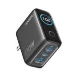 Anker Charger 100W 3 Ports Smart Display with Usb-C to Usb-C Cable 2-Pin