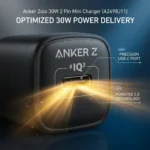 Anker Zolo 30w 2 Pin Mini Charger (A2698J11) - Image 3