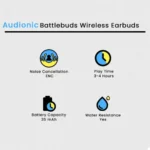 Audionic Battlebuds Wireless Earbuds - Image 2