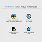 Audionic Trance Airbud 850 with 6 Mics ANC - Image 8