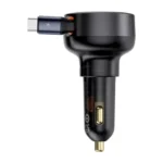 Baseus Enjoyment Pro Car Charger C+Retractable Type-C Cable 60W - Image 3