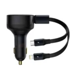 Baseus Enjoyment Retractable 2-in-1 Car Charger C+L 30W CCGTX00001