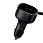 Baseus Enjoyment Retractable 2-in-1 Car Charger C+L 30W CCGTX00001 - Image 2