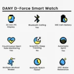 Dany D-Force Smart Watch - Image 2