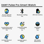 Dany Pulse Pro Smartwatch - Image 11
