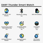 Dany Thunder Smart Watch - Image 10