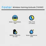 Faster Wireless Gaming Earbuds (TG300) - Image 2
