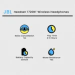 JBL Headset T720BT Wireless Headphones - Image 7