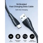 JOYROOM S-UC027A11 3A Nylon Braided Type-C Fast Charging Data Cable - Image 3