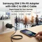 Samsung 25w 2 Pin PD Adapter with USB-C to USB-C Cable - Image 3