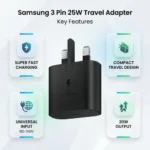 Samsung 3 Pin 25W Travel Adapter - Image 2