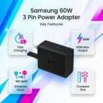 Samsung 60W 3 Pin Power Adapter - Image 2