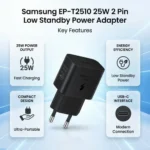 Samsung EP-T2510 25W 2 Pin Low Standby Power Adapter - Image 2