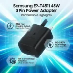 Samsung EP-T4511 45W 3 Pin Power Adapter - Image 5