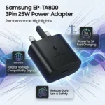 Samsung EP-TA800 3Pin 25W Power Adapter - Image 5