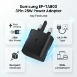 Samsung EP-TA800 3Pin 25W Power Adapter - Image 2