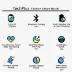TechPlus Fashion Smart Watch - Image 4