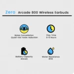Zero Arcade 800 Wireless Earbuds - Image 7
